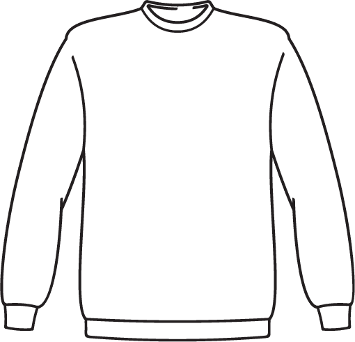 Crewnecks available for custom printing